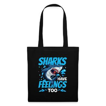 sharks have feelings too Design for a defender of - Tote Bag - black - Front