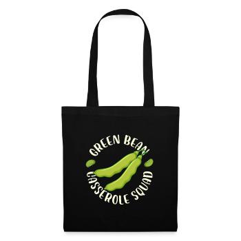 Casserole de haricots verts Squad Design - Sac en tissu - noir - Devant