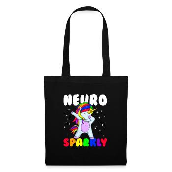Neuro Sparkly Neurodiversité Sensibilisation à l’autisme - Sac en tissu - noir - Devant