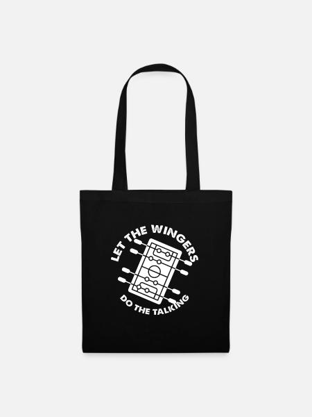 Let the Wingers Design - Stoffbeutel - Schwarz