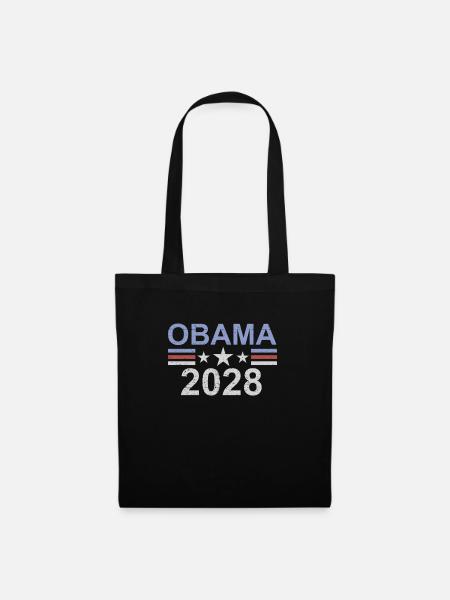 Obama 2028 Obama '28 Präsident Barack Obama 2028 - Stoffbeutel - Schwarz