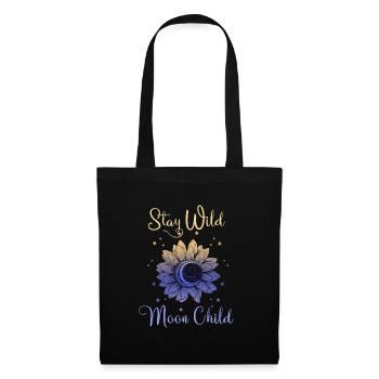 Stay Wild Moon Child Boho Graphics - Tote Bag - black - Front
