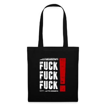 FUCK FUCK FUCK Sayings Statement - Tote Bag - black - Front