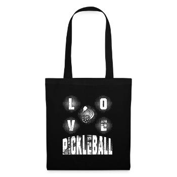 "Love Pickleball" - Tote Bag - black - Front