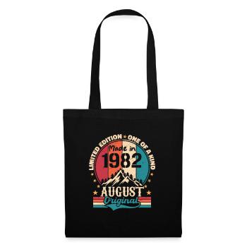 1982 August | August 1982 birthday Aged Perfectly - Tote Bag - black - Front