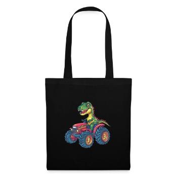 T-Rex Enfants Animaux - Sac en tissu - noir - Devant