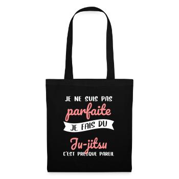 Je ne suis pas parfaite mais je fais du ju-jitsu - Sac en tissu - noir - Devant