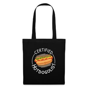 Certifié Hotdogologist Hot Dog Fast Foods - Sac en tissu - noir - Devant