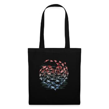 Turtle Heart Lover Ocean Gift Idea - Tote Bag - black - Front