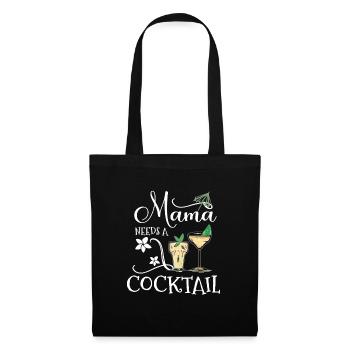 Mom Needs a Cocktail Party Alcohol Gift - Tote Bag - black - Front