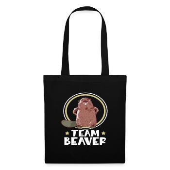 Beaver Rodent Trees Beaver Animal Gift Idea - Tote Bag - black - Front