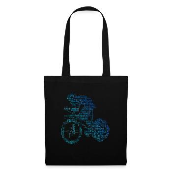 Road Bike Road Cyclist Men's Road Bike Road Bike - Tote Bag - black - Front