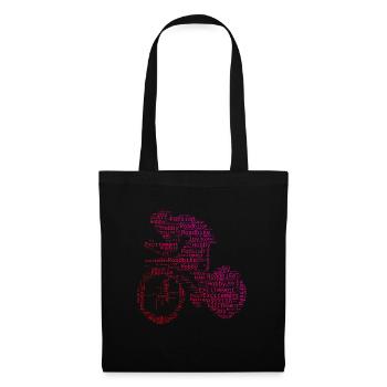 Cycliste sur route Vélo de route Vélo de route - Sac en tissu - noir - Devant
