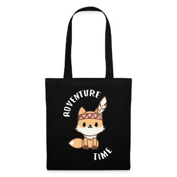 Cute fox - ADVENTURE TIME - Tote Bag - black - Front