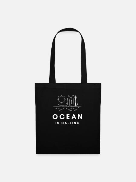 Cadeau de surf surf surf - Sac en tissu - noir