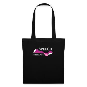 Orthophoniste écoute cadeau de médecine de thérapie linguistique - Sac en tissu - noir - Devant