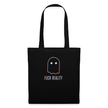 Fuck reality drogen teile rave mdma geschenk lsd - Stoffbeutel - Schwarz - Vorne