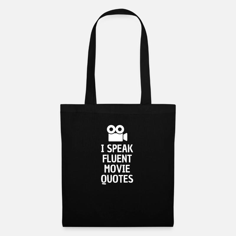 Filme Zitate Wissen schauspieler nerd geschenk - Stoffbeutel - Schwarz