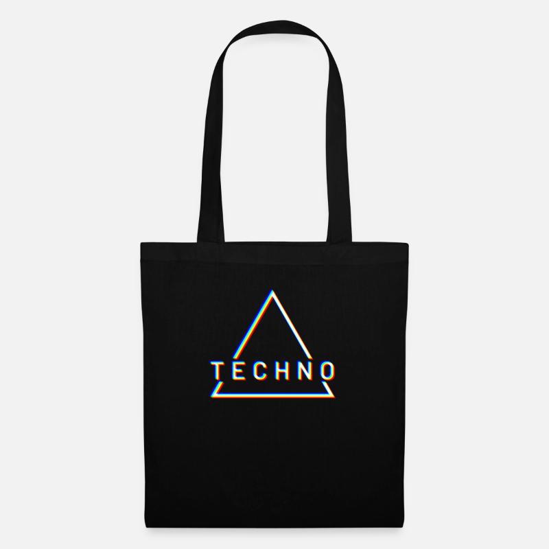 Techno - Sac en tissu - noir