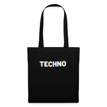 Techno - Tote Bag - black - Front