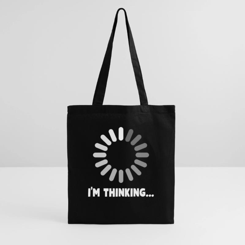 I'M THINKING Please Wait Loading Tote Bag