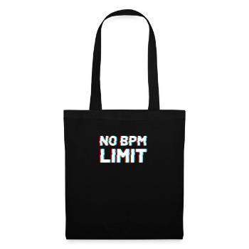 Techno DJ Raver Festival Bass musique cadeau - Sac en tissu - noir - Devant
