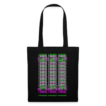 Trance Raver Techno Electro music edm dubstep - Tote Bag - black - Front