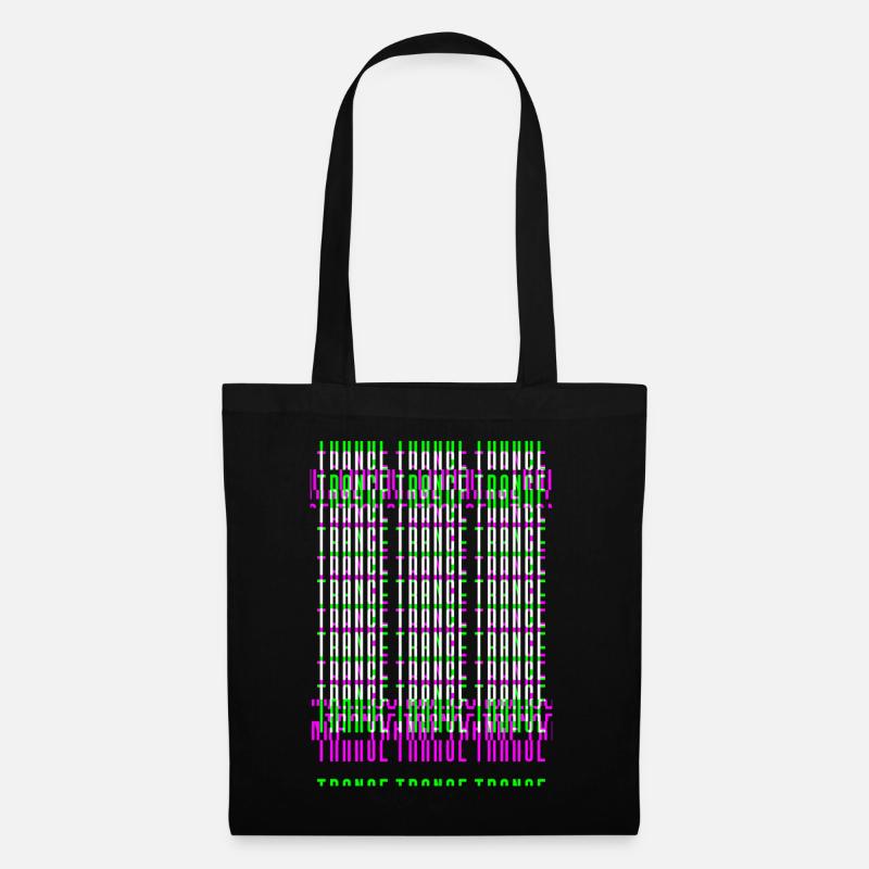Trance Raver Techno Electro music edm dubstep - Tote Bag - black