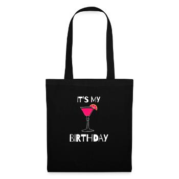 Fête d’anniversaire club fête club - Sac en tissu - noir - Devant