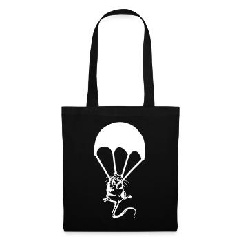 Rat Parachute Graffiti Banksy Street Art - Tote Bag - black - Front