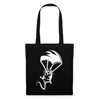 Rat Parachute Graffiti Banksy Street Art - Tote Bag - black - Front