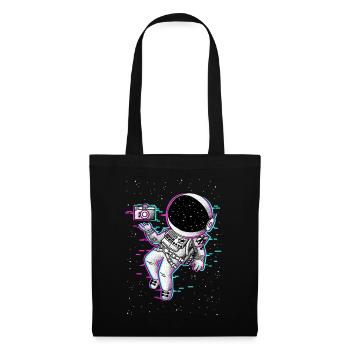 Astronaute Glicth - Sac en tissu - noir - Devant
