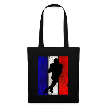 Football américain France Team Sport - Sac en tissu - noir - Devant
