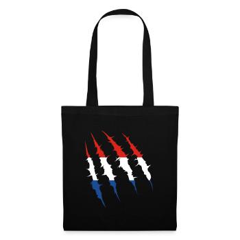 Netherlands Flag Claw Track Team Fan - Tote Bag - black - Front