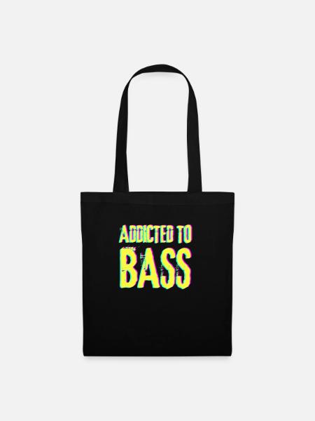 techno rave raver dj festival electro hardstyle - Stoffbeutel - Schwarz