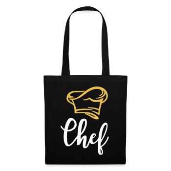 Chef Koch Küchenchef Gourmet - Tote Bag - black - Front