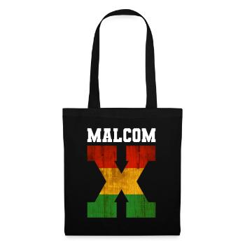 MALCOM X - Stoffbeutel - Schwarz - Vorne