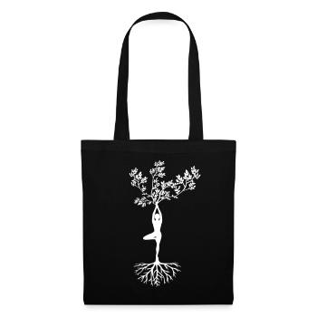 Yoga Arbre Asana Fitness - Sac en tissu - noir - Devant