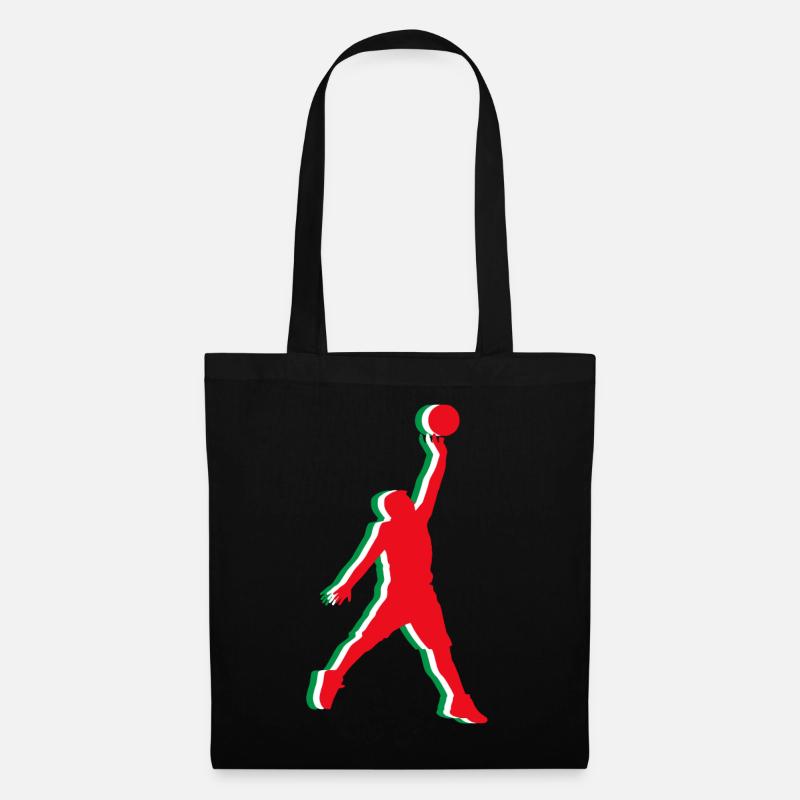 Basketballer Italien Sport - Stoffbeutel - Schwarz