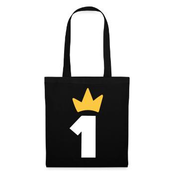 One Crown 1 An Bébé Premier Anniversaire - Sac en tissu - noir - Devant