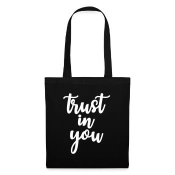 avoir confiance en vous - Sac en tissu - noir - Devant