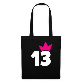 13 Krone Girl 13 - Tote Bag - black - Front