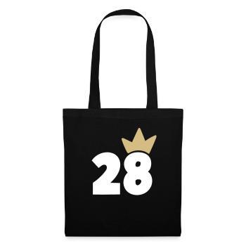 28 Crown number 28 - Tote Bag - black - Front