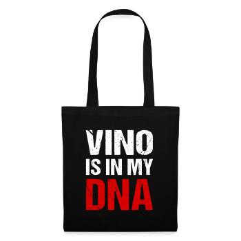 Vino is in my DNA Wine Drinking Humor - Tote Bag - black - Front