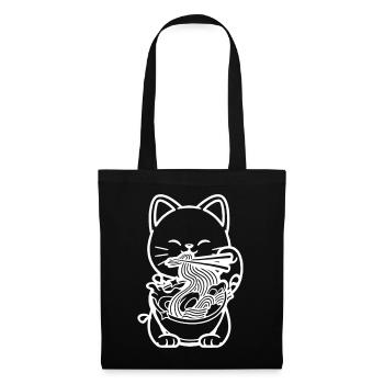 Ramen Cat Japanese Ramen Cat Lovers - Tote Bag - black - Front