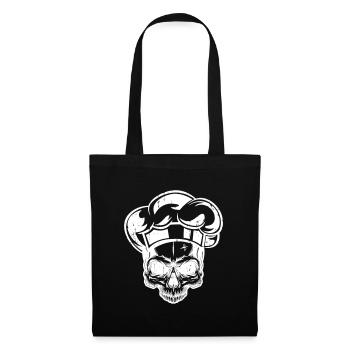 Skull Chef’s Hat Griller Chef - Sac en tissu - noir - Devant