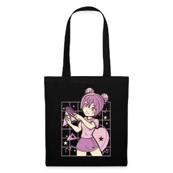 Tenue de ping-pong Tennis de table Batte de ping-pong - Sac en tissu - noir - Devant