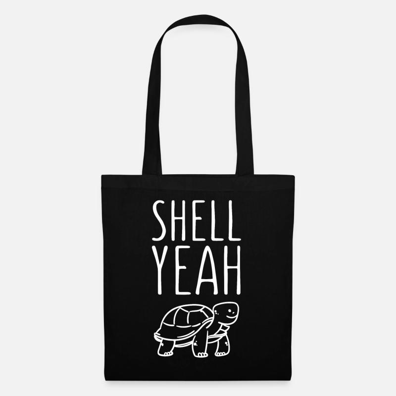 Shell Yeah Schildkröte - Stoffbeutel - Schwarz