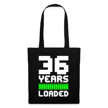 36 Years Loaded 36th Birthday - Tote Bag - black - Front