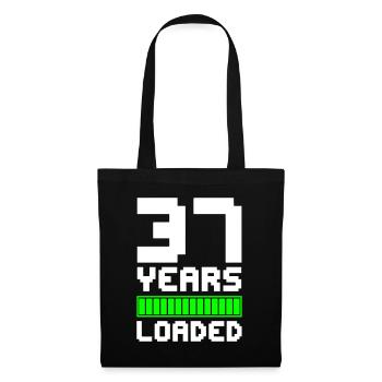 37 Years Loaded 37th Birthday - Tote Bag - black - Front